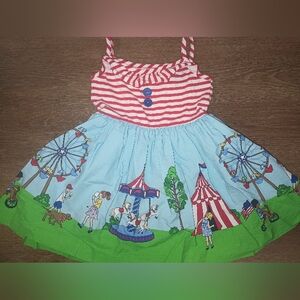 🎁 Vintage Eleanor Rose Girl's 3t-4t Carnival Dress